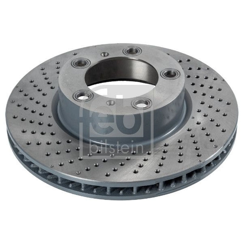 Febi 2 x Front Perforated/Vented Brake Discs 108214