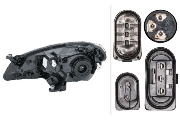 Hella Headlight Headlamp H4 Right