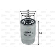 Valeo Fuel Filter Element 587741