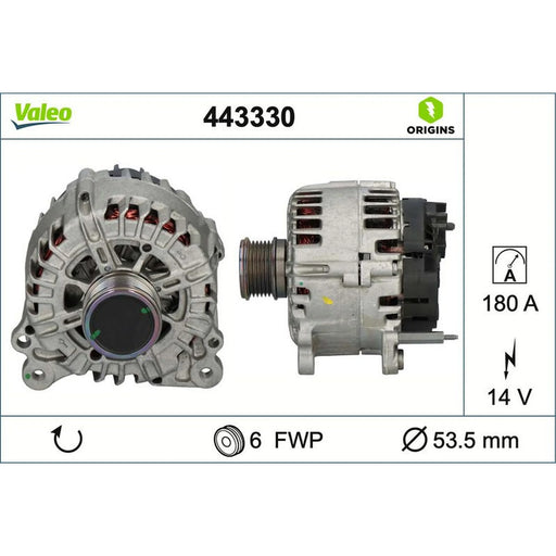 Valeo Car Alternator 12V 443330