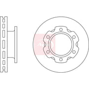 Apec 2 x Vented Brake Discs DSK2881