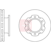Apec 2 x Vented Brake Discs DSK2881