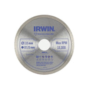 IRWIN® Continuous Rim Diamond Blade 115 x 22.23mm - IW8087101