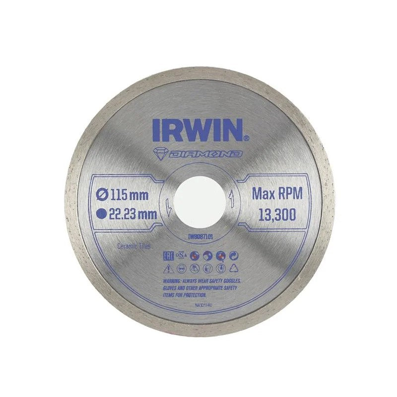IRWIN® Continuous Rim Diamond Blade 115 x 22.23mm - IW8087101