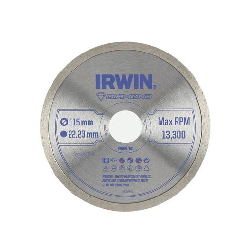 IRWIN® Continuous Rim Diamond Blade 115 x 22.23mm - IW8087101