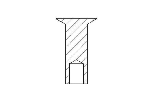 DON L10.5STB32 Drum Brake Lining Rivet 16.7mm Length Steel Braking System DON - Town Parts