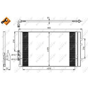 NRF Air Conditioning Condenser 350036