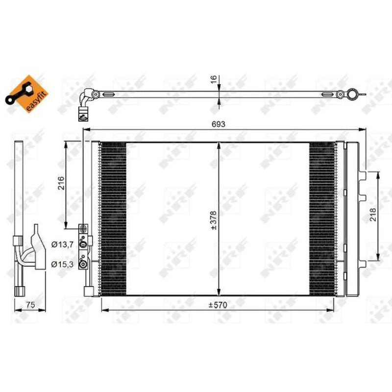 NRF Air Conditioning Condenser 350036