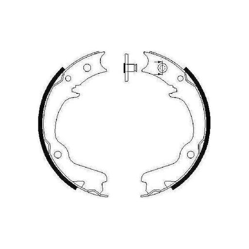 Genuine Bosch Brake Shoe Bs900 Fits Subaru Impreza Gt - 2.0 - 93-98 0986487681 Bosch  - Town Parts