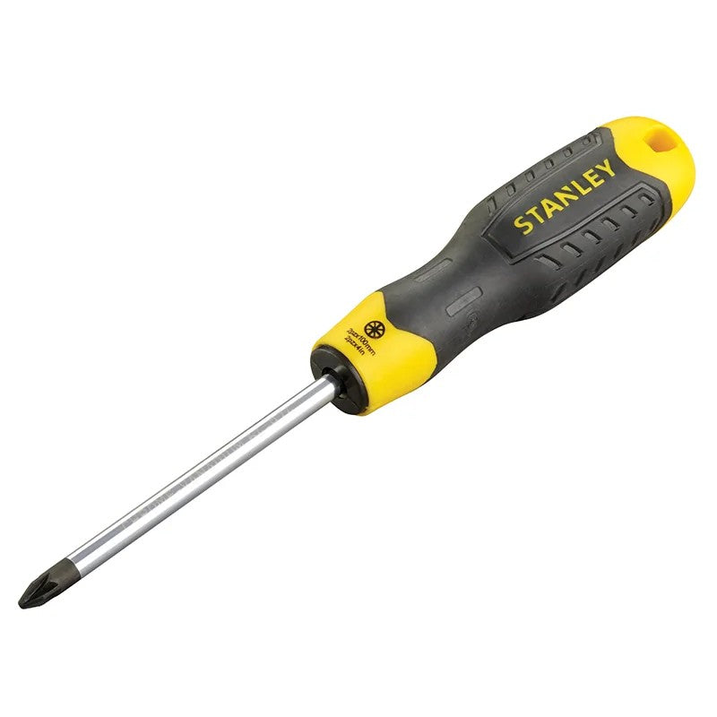 STANLEY® Hand Tools Cushion Grip Screwdriver Pozidriv Tip PZ2 x 100mm - 0-64-974
