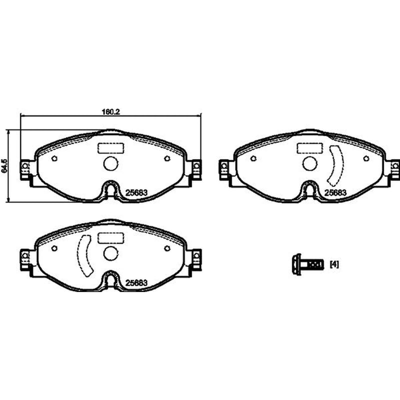 DON Front Brake Pad Set PCP1423