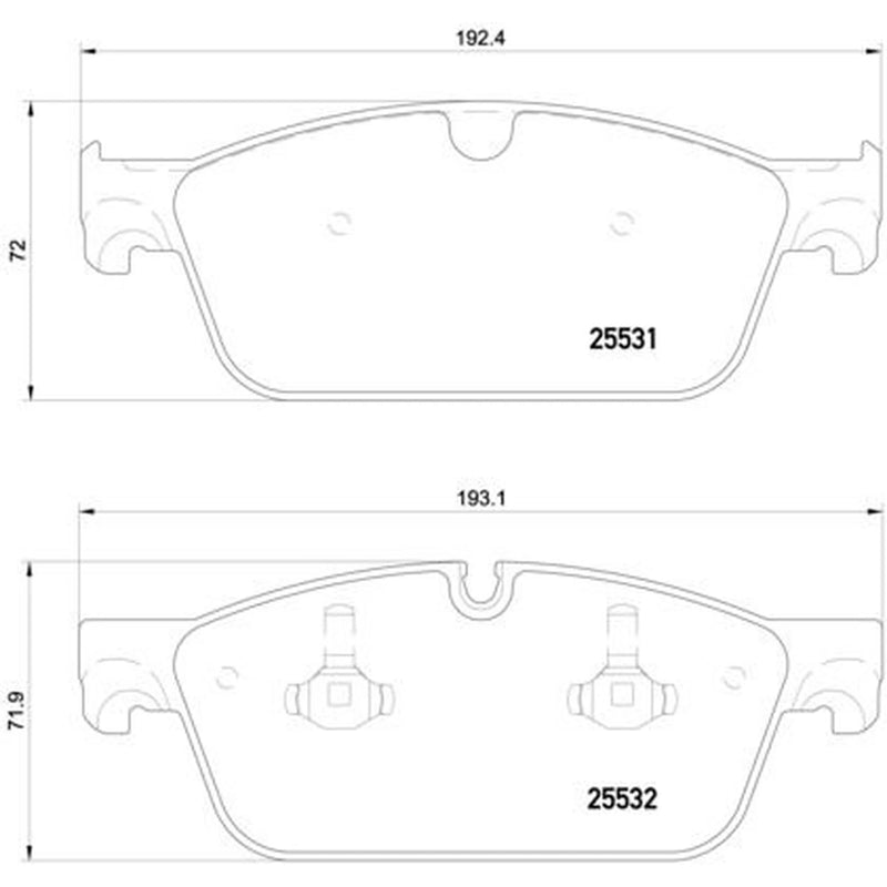 Brembo Front Brake Pad Set P50112