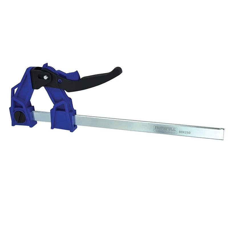 Faithfull Heavy-Duty Lever Clamp Capacity 160-250mm