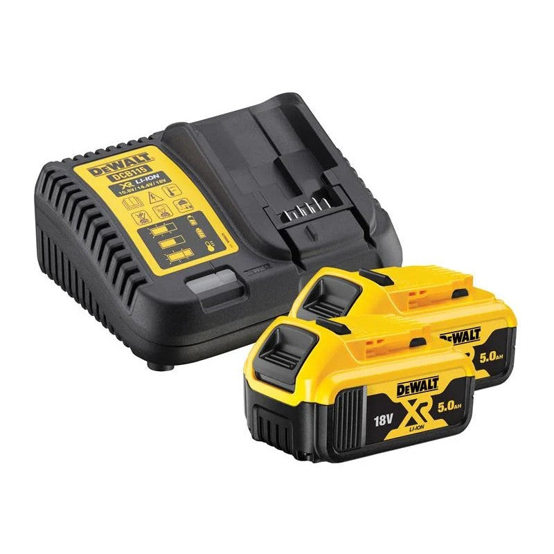 DEWALT Power Tools DCB184 B2C XR Charger & Battery Set 18V 2 x 5.0Ah Li-ion - .