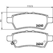 DON Rear Brake Pad Set PCP1300