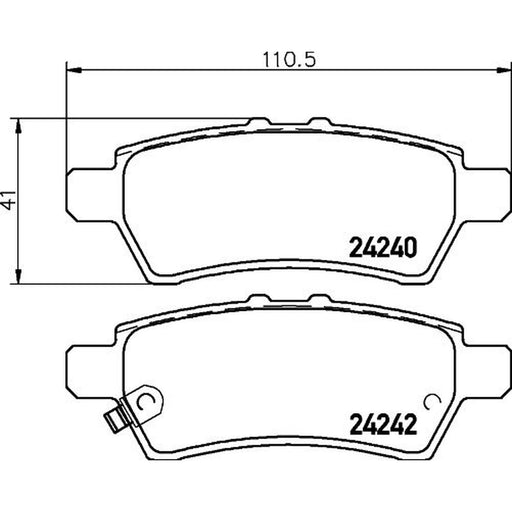 DON Rear Brake Pad Set PCP1300