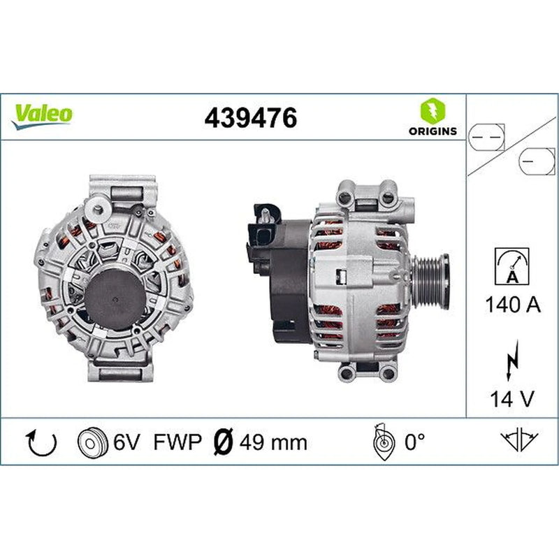 Valeo Car Alternator 12V 439476