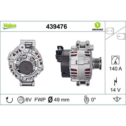 Valeo Car Alternator 12V 439476