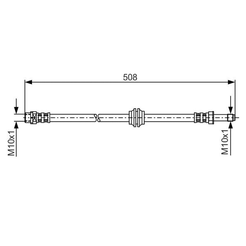 Bosch Brake Hydraulic Hose Line Front 1 987 481 331