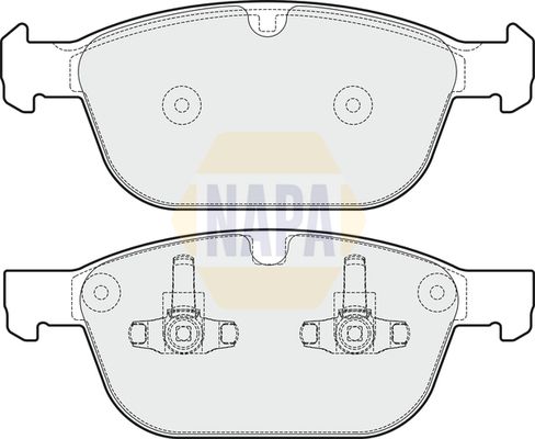 NAPA Front Brake Vented Discs & Pads fits VOLVO