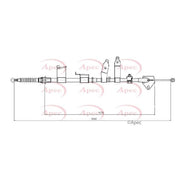 Apec Handbrake Cable Right Rear CAB1865