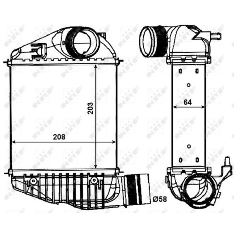 NRF Intercooler (Charge Air Cooler) 30015