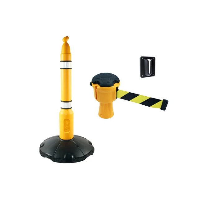 Laser Tools Skipper Unit c/w Post & Base - Single Unit c/w Wall Mounting Clip