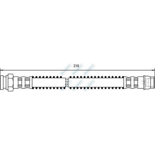 Apec Brake Hydraulic Hose Line Rear BHO4114