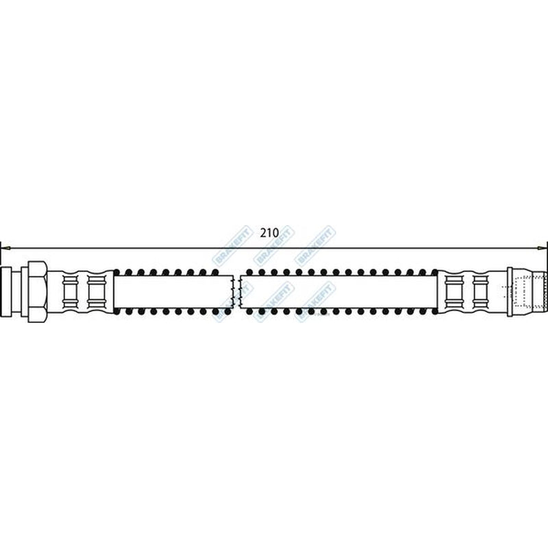Apec Brake Hydraulic Hose Line Rear BHO4114