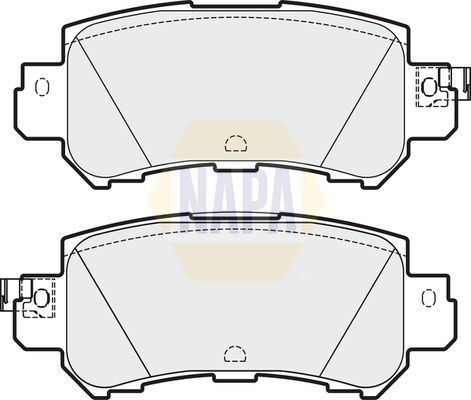 NAPA Front & Rear Pads fits MAZDA