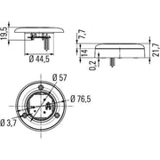 Hella Interiorlamp Set White 2JA 2JA 344 190-351 2JA 344 190-351