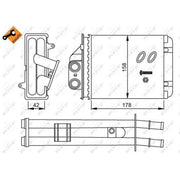 NRF Heater Matrix Core Heat Exchanger 53641