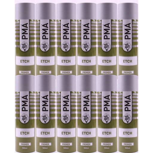 12x Autotek Professional Acid Etch Primer Aerosol 500ml For Galvanised Aluminium Autotek  - Town Parts