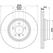 Mintex 2 x Internally Vented Front Brake Discs MDC1792