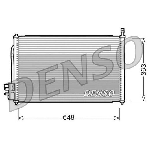 Denso Air Conditioning Condenser DCN10006