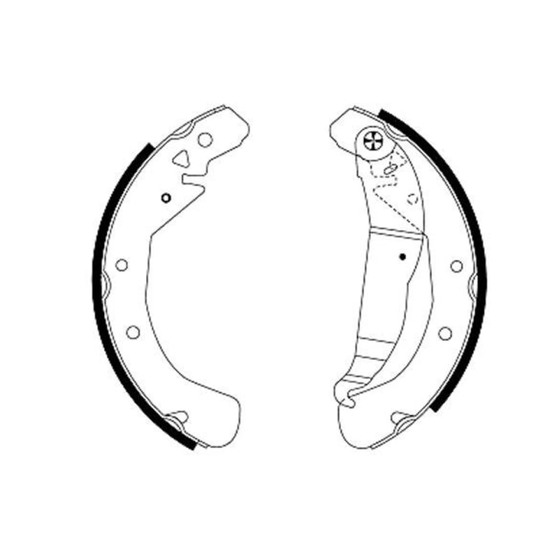Mintex Brake Shoe Set Axle Kit MFR401