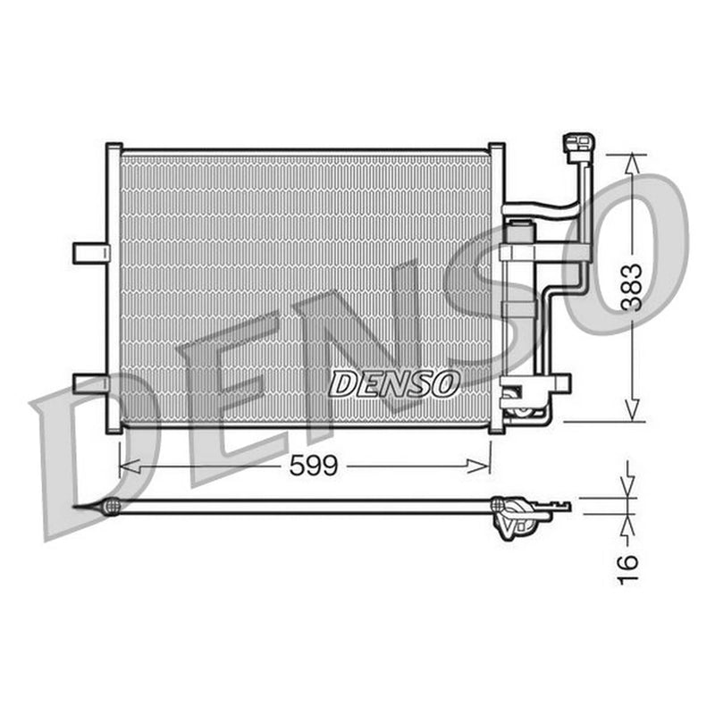 Denso Air Conditioning Condenser DCN44003