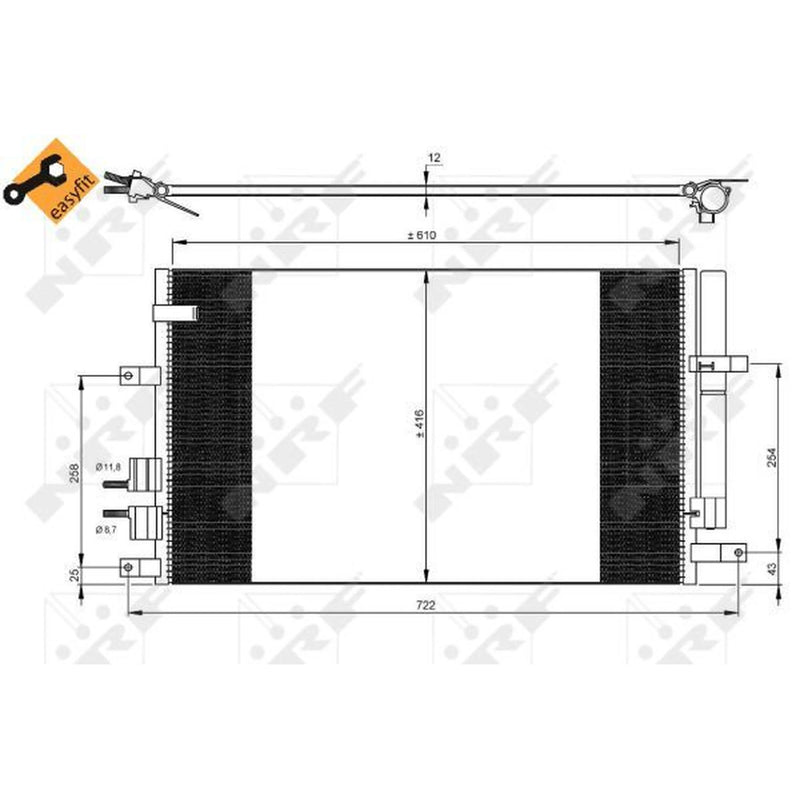 NRF Air Conditioning Condenser 35911