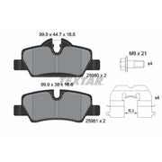 Textar Rear Brake Pad Set 2598001
