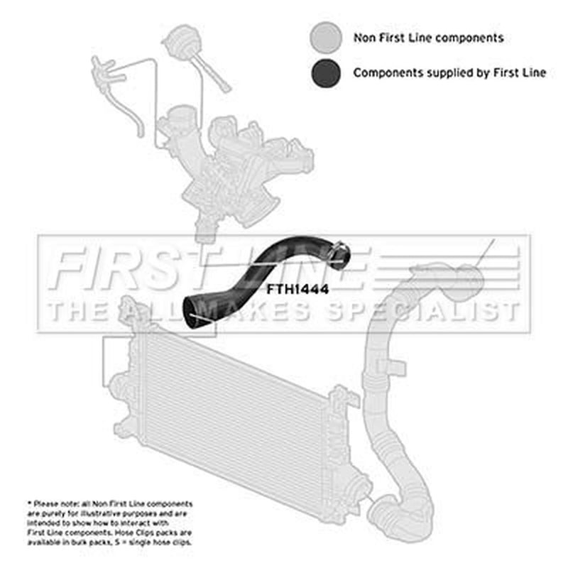 First Line Intercooler Turbo Charge Air Hose FTH1444