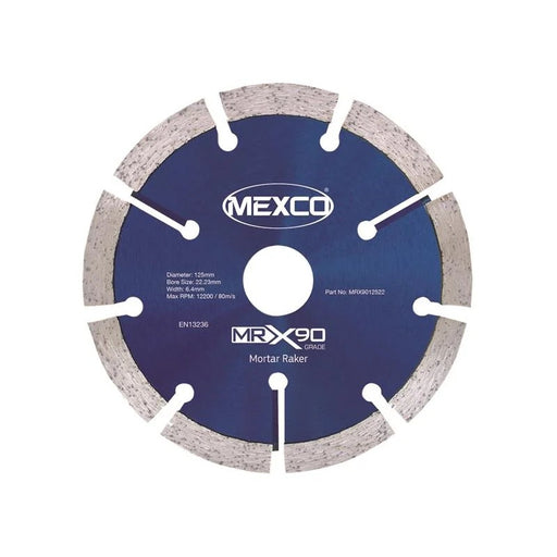 MEXCO X90 Grade Mortar Raking Diamond Blade 125 x 22mm - MRX9012522