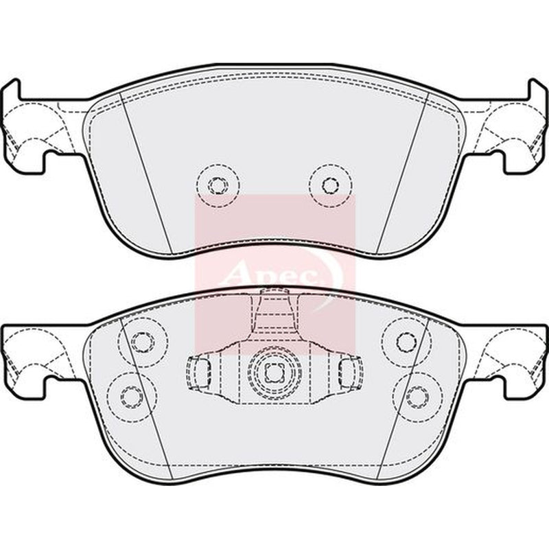Apec Front Brake Pad Set PAD2207