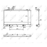 NRF Engine Radiator 58561
