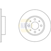 NAPA 2 x Solid Rear Brake Discs NBD5371