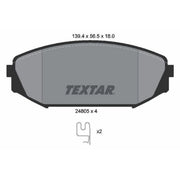 Textar Front Brake Pad Set 2480501