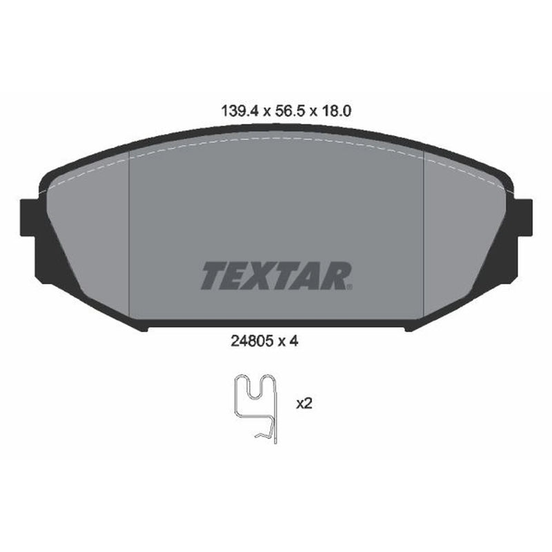 Textar Front Brake Pad Set 2480501
