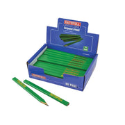 Faithfull Carpenter's Pencils - Green / Hard (Display 80) - FAICPDISPG80