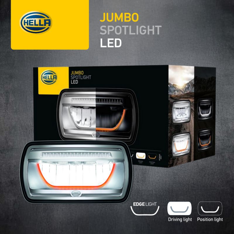Hella High Beam Headlight Left 1FE 016 773-021