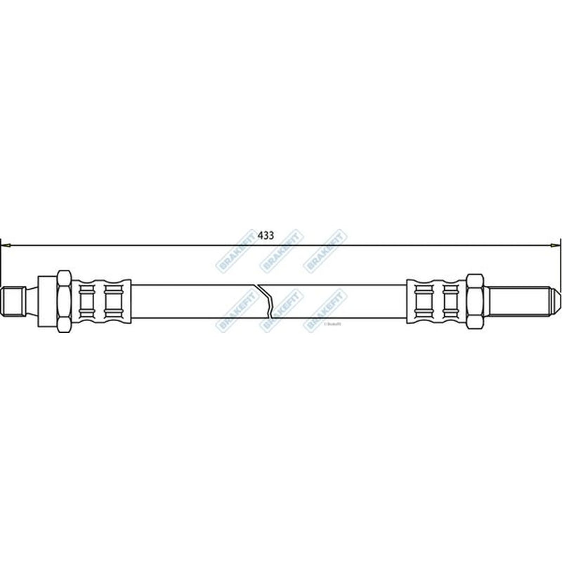 Apec Brake Hydraulic Hose Line Rear BHO4091