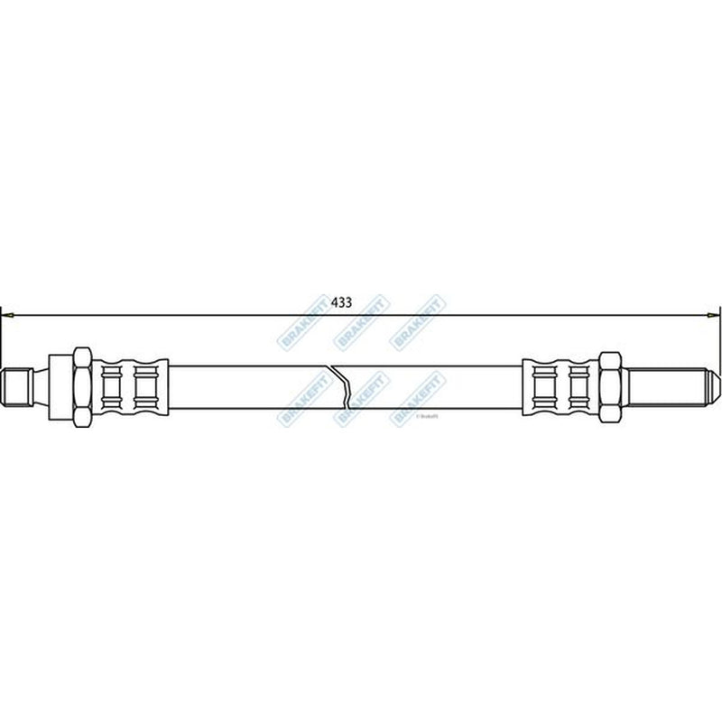 Apec Brake Hydraulic Hose Line Rear BHO4091